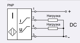 Pnp датчик индуктивный схема подключения