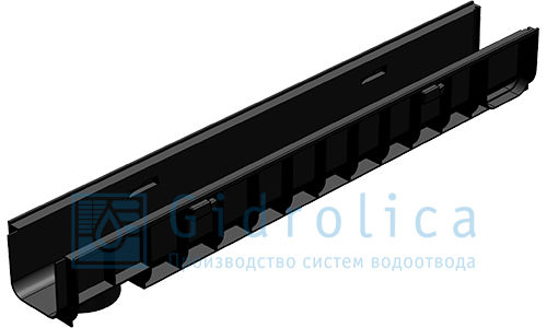 Лоток Водоотводный Лв-10.14,5.12- Пластиковый DN100 Вес 1,4 кг.