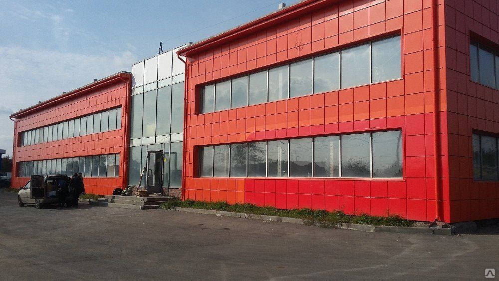 Облицовка фасада металлокассетами, цена в Челябинске от компании Малахит