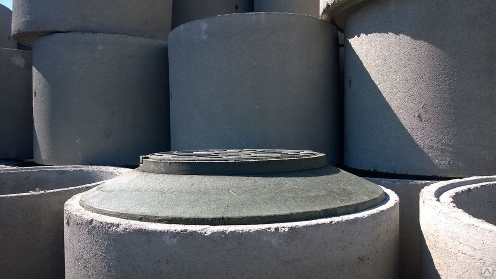 Полимерная крышка на метровое кольцо D1065 нагрузка 1.5 Т, цена в ...