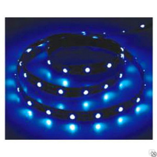Лента светодиодная LEDх60/м 5м 4.8w/m 12в синий Feron 