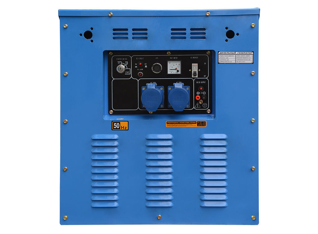 Дизель генератор TSS SDG 10000ES ATS ТСС 10 кВт 230 В в кожухе с АВР