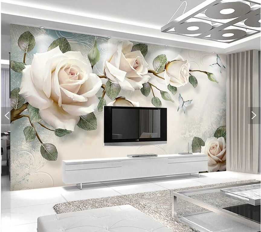 Фотообои в гостиную на стену Нежные розы, цена в Перми от компании РИМ