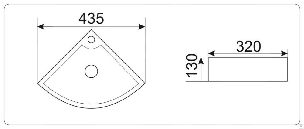 Раковина подвесная Cerama LUX 9067 B (32х32х13) 2