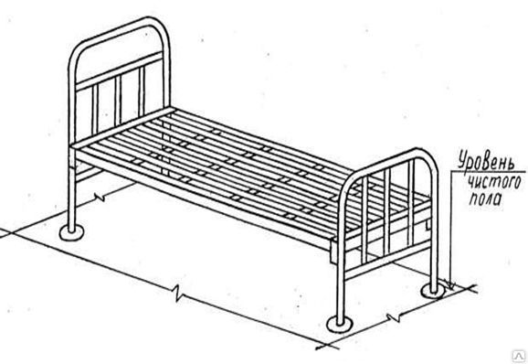 Кровать армейская одноярусная разборная тип а