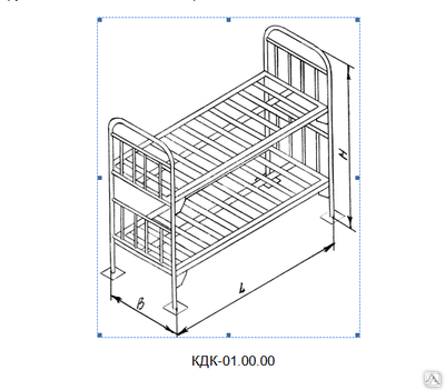 Кровать камерная кдк 1