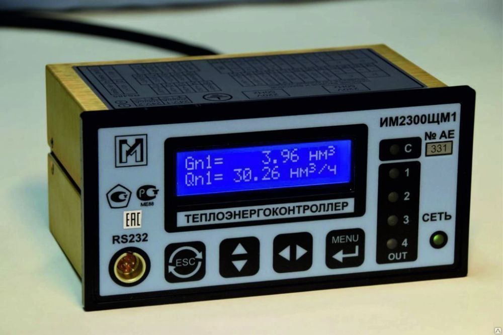 Теплоэнергоконтроллер ИМ2300 ИРР - 1F (на DIN-рейку +450р.)