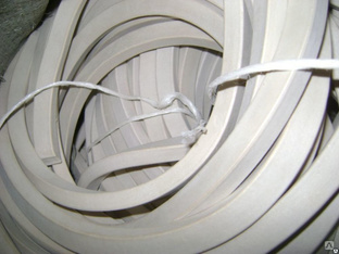Вакуумный шнур квадрат18х18 мм, белая резина р/с 51-2062 