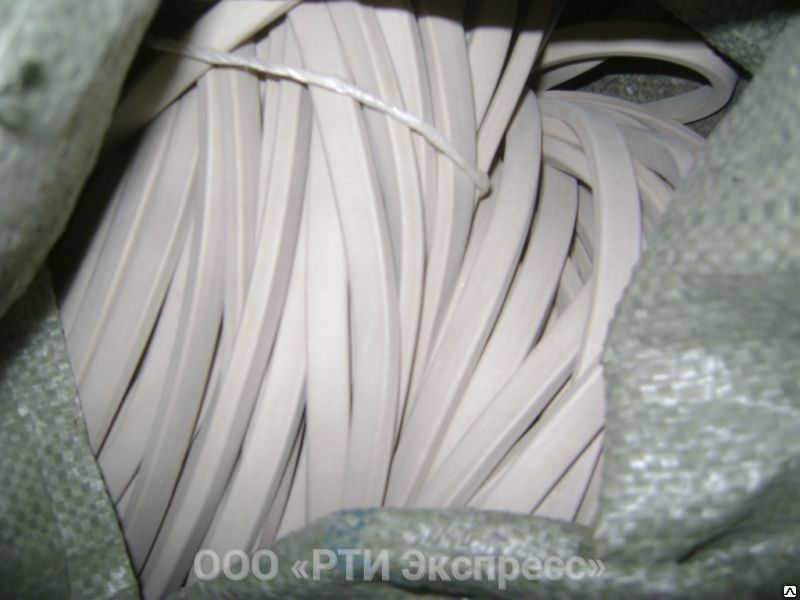 Шнур вакуумный резиновый 7х20 мм прямоугольного сечения из синтетического каучука из смеси 51-2062 ТУ 38105108-76