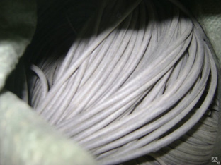 Вакуумный резиновый шнур диаметр 7 мм, синтетический каучук 