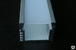 Профиль алюминиевый анодированный для с/диодных лент модель 062 - 3 м хлыст