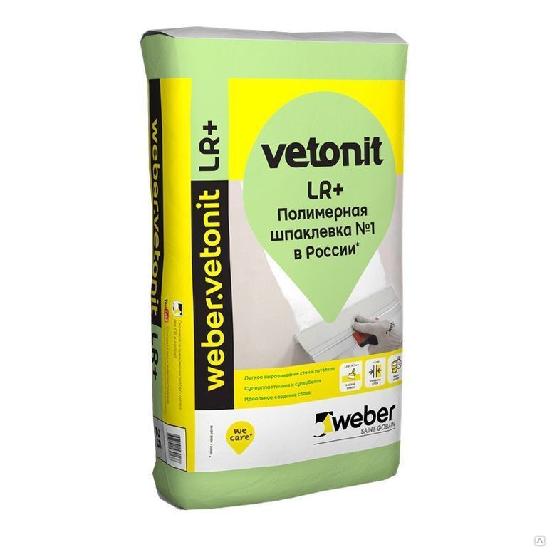 Шпатлевка финишная Vetonit LR + (Ветонит ЛР +), 20 кг