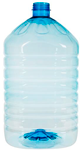 Бутыль для питьевой воды из полиэтилена одноразовая 10 л, с ручкой (ПЭТ)
