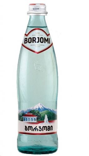 Минеральная вода БОРЖОМИ 0,5л стекло (упаковка 12 бутылок с доставкой)