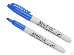 Маркер промышленный фетровый синий STARTUL ST4350-02 WORTEX+ 