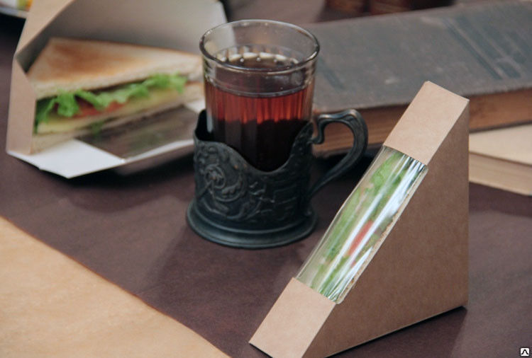 Упаковка для сэндвичей бутербродов Eco sandwich 60