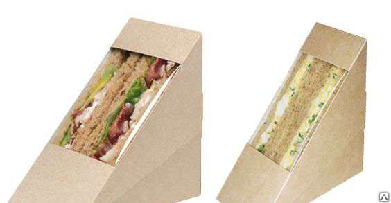Упаковка для сэндвичей бутербродов Eco sandwich 70