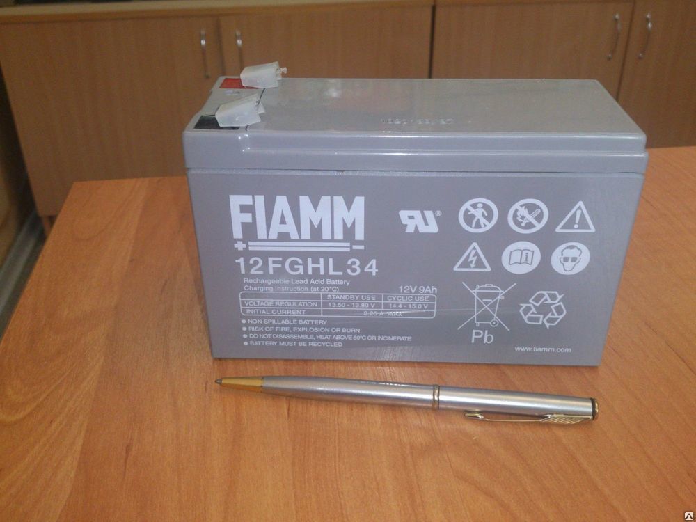FIAMM12FGHL34 Аккумулятор 12В 9 А/ч