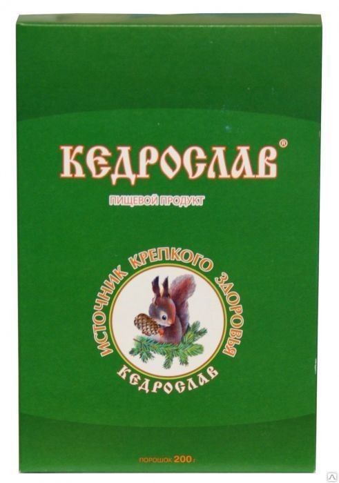 КЕДРОСЛАВ — натуральный продукт из скорлупы орехов Сибирского кедра БАД