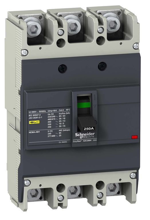 Выключатель автоматический 3п EZC 250F 250А 18кА Systeme Electric