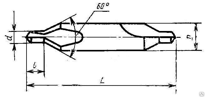 Центровочное сверло рисунок