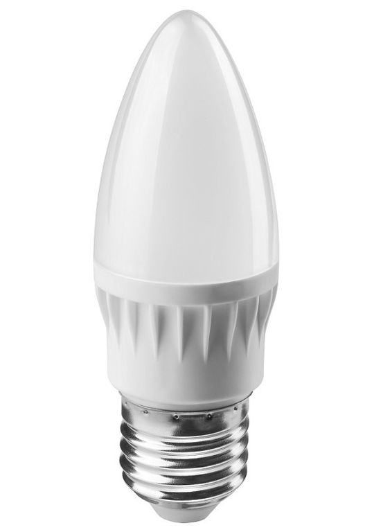 Лампа светодиодная LED 10вт Е27 белый матовая свеча Онлайт