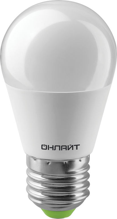 Лампа светодиодная LED 10вт Е27 дневной матовый шар Онлайт