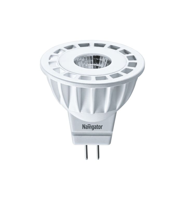 Лампа светодиодная LED 3вт 12в GU4 тепло-белый Navigator