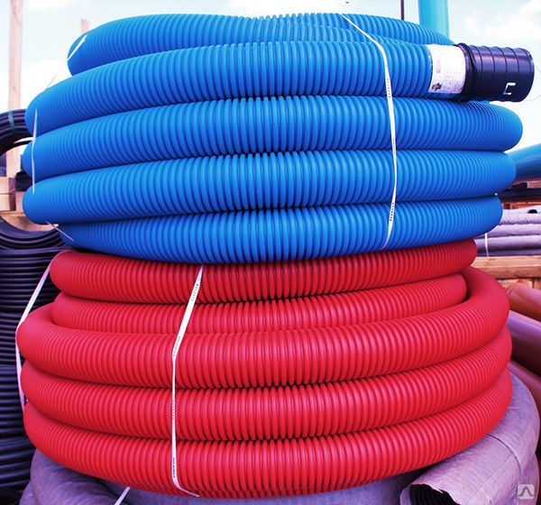 Труба двухслойная защитная д.110 с зондом красная/синняя, цена в Туле ...