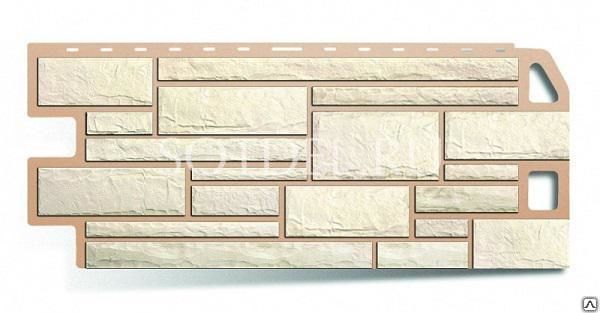Фасадная панель полипропиленовая Камень Белый Альта Профиль