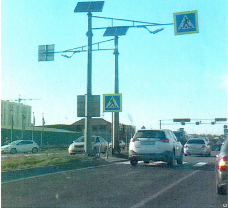 Осветительный комплекс дорожного знака на базе КДЗ