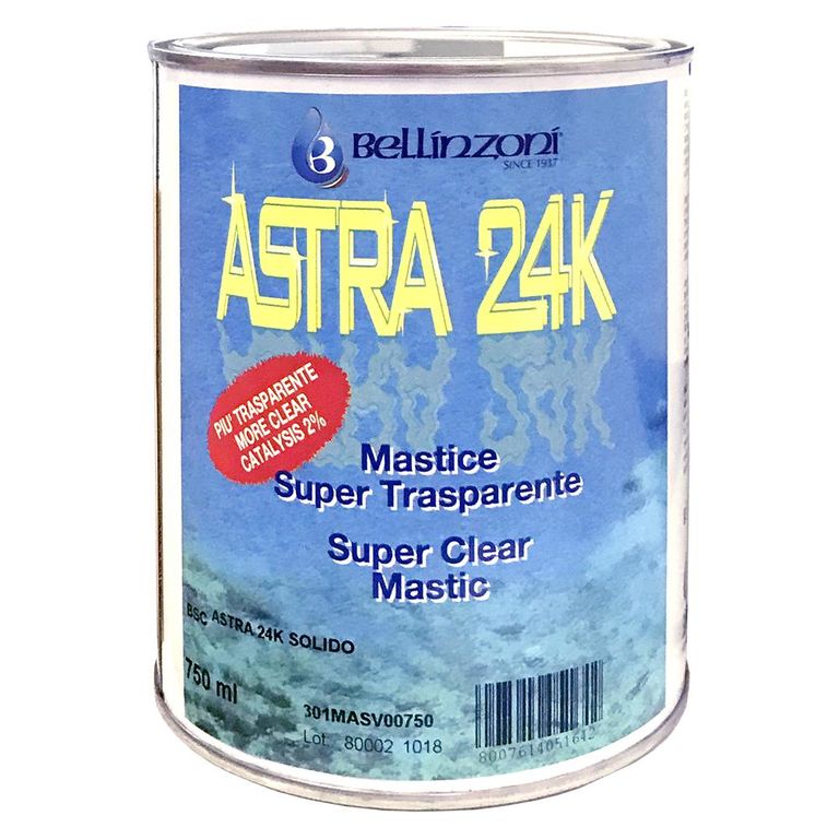 Клей для камня ASTRA 24К BELLINZONI густой полиэфирный, прозрачно-молочный