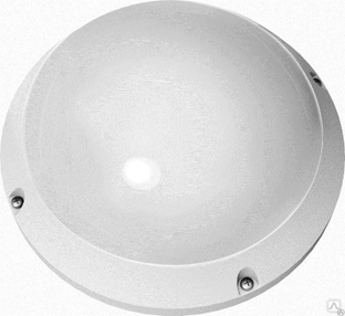 Светильник светодиодный ДБП-12w 4000К 900Лм круглый пластиковый IP65 ...