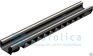 Лоток водоотводный Gidrolica®Standart Plus ЛВ-10.14,5.08 пластиковый (усиле 