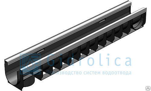 Лоток водоотводный Gidrolica®Standart Plus ЛВ-10.14,5.13,5 пластиковый (уси
