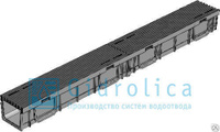 Лоток Gidrolica Light 10.11,5.9,5 DN100 H96 с пластиковой решеткой