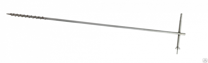 Штырь заземления винтовой из нержавеющей стали РАПМ.305177.002-1 м ...