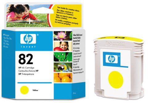 Картридж Hewlett-Packard HP Invent 82 Yellow 69 мл (C4913A)