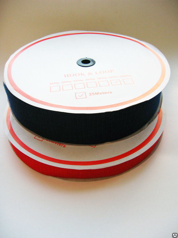 Контактная лента (липучка) 40 мм, цвета в ассортименте