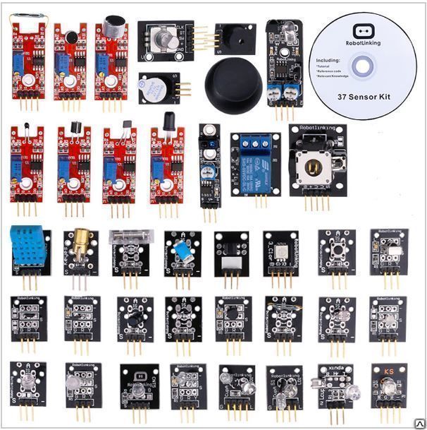 Набор датчиков и устройств 37 в 1 для Arduino