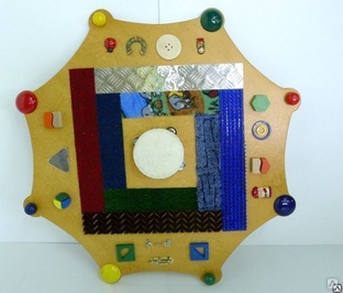 Тактильный диск с декоративными элементами 