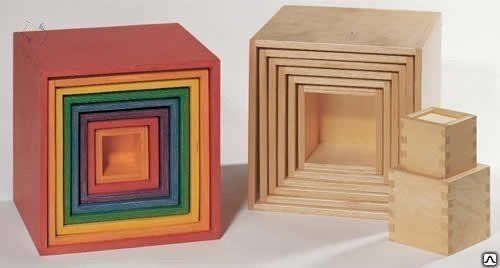 Пирамидка-матрешка из кубиков 128301