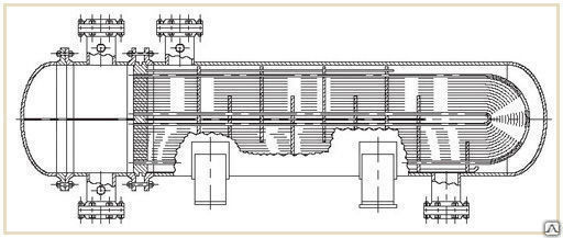 Трубный пучок теплообменника чертеж