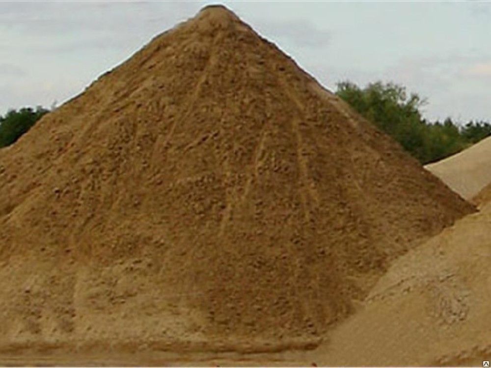 Песок строительный навалом