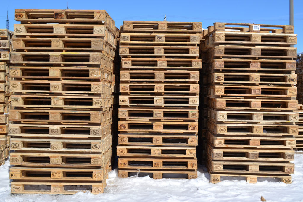 Паллеты деревянные 1200*800 б/у 1 сорт клеймо EUR, IPPC, грузоподъемность 2500 кг, подходят для экспорта 4