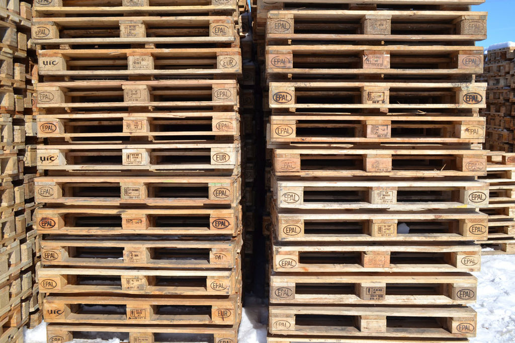 Паллеты деревянные 1200*800 б/у 1 сорт клеймо EUR, IPPC, грузоподъемность 2500 кг, подходят для экспорта 5