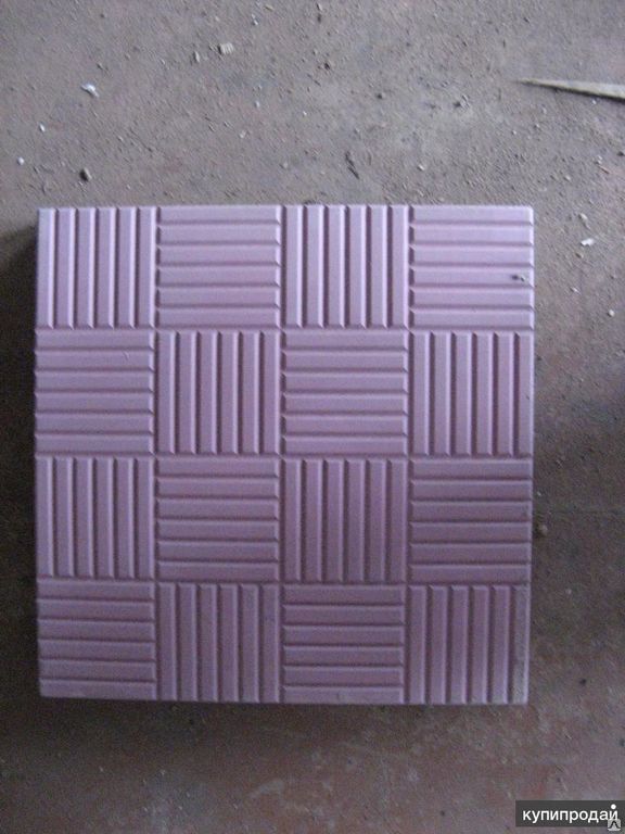 Тротуарная плитка "Сетка", 300х300х30 мм, фиолетовый