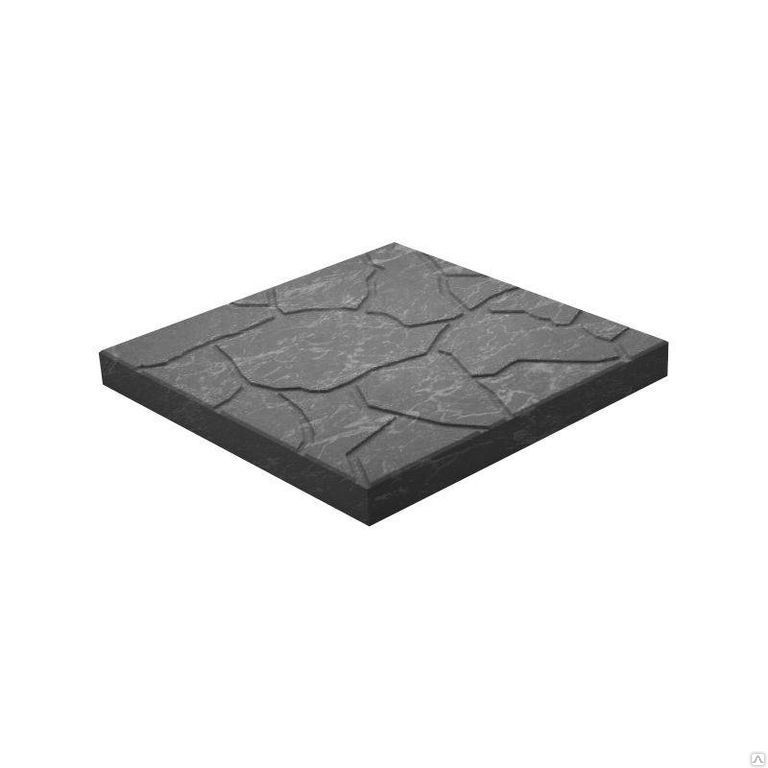 Тротуарная плитка "Тучка", 300х300х30 мм, черная