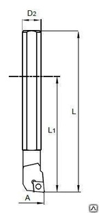 Расточной резец по стандарту ISO. Диаметр расточки от 10 до 13 мм 