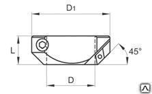 Головка для обработки фасок под углом 45° Диаметр 42 мм